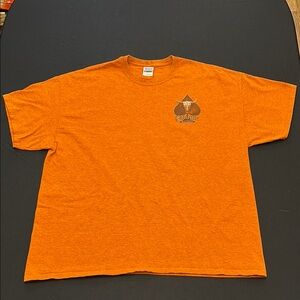Gildan Orange Short Sleeve Tee Featuring Sturgis South Dakota